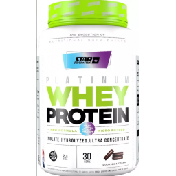 Whey Protein Star Nutrition sabor Cookies & cream pote 907grs.