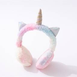 Auriculares unicornio con cable - felpa niños