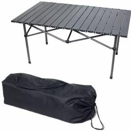 Mesa camping articulada aluminio rectangular grande