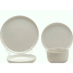 Juego de 24 platos blancos - vajilla ceramica