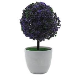 Planta maceta decorativa violeta