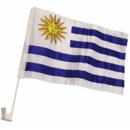 Bandera De Uruguay Para Auto Por Mayor - Minimo 50 Unidades
