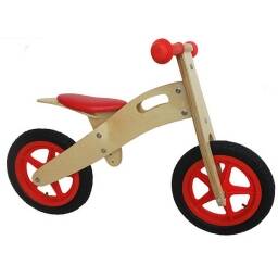Bicicleta para nios de madera roja - sin pedales tipo chivita