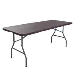 Mesa plegable tipo valija 180 cm Ratan