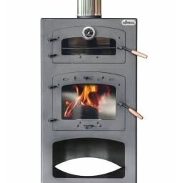 Calefactor a leña Qutral 15 KW con horno