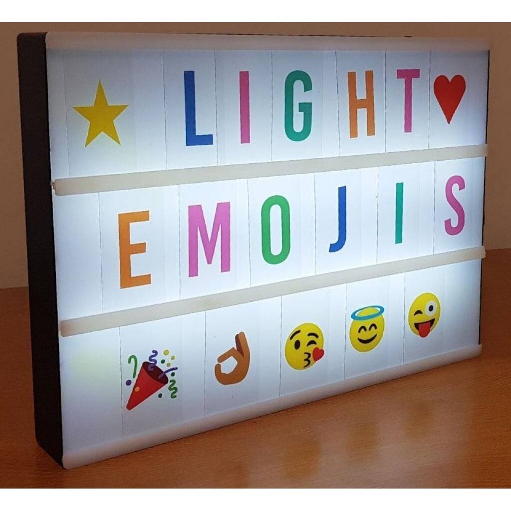 Cartel Luminoso Led - 85 Letras de colores emojis Hogar Otros