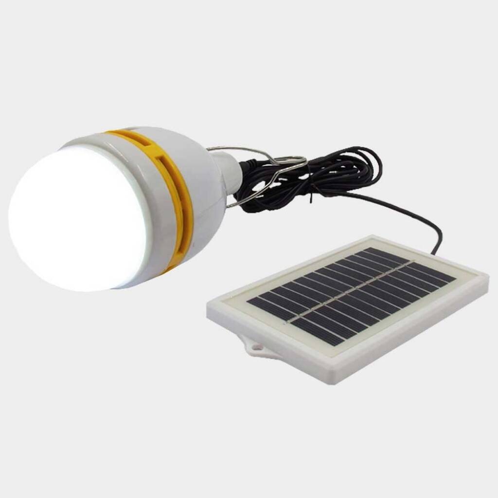 Lampara LED recargable con luz solar - 3m de cable Jardín Linternas y luces